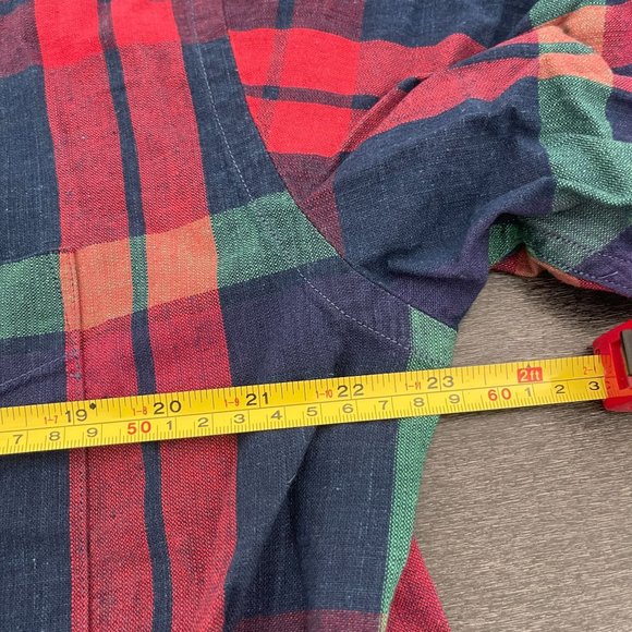 Pendleton 100% Cotton Button Up Plaid SS Shirt, Size M NWT - Picture 6 of 7